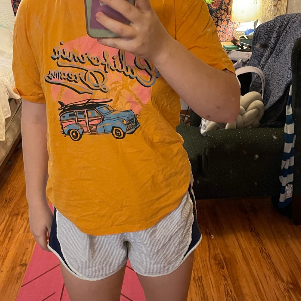 California dreamin orange shirt